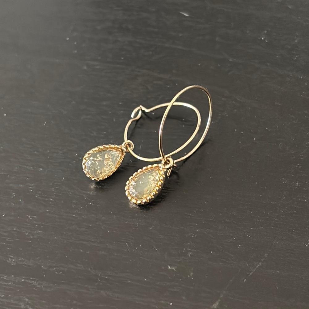 Gold Teardrop Earrings